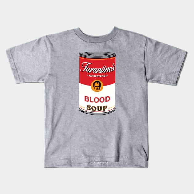 Tarantino's Blood Soup Kids T-Shirt by Thoo